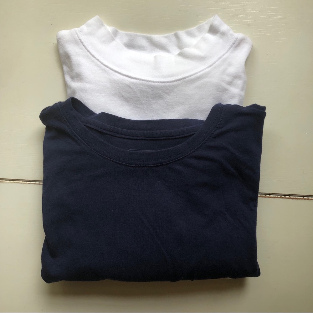 Two long sleeve layering shirts